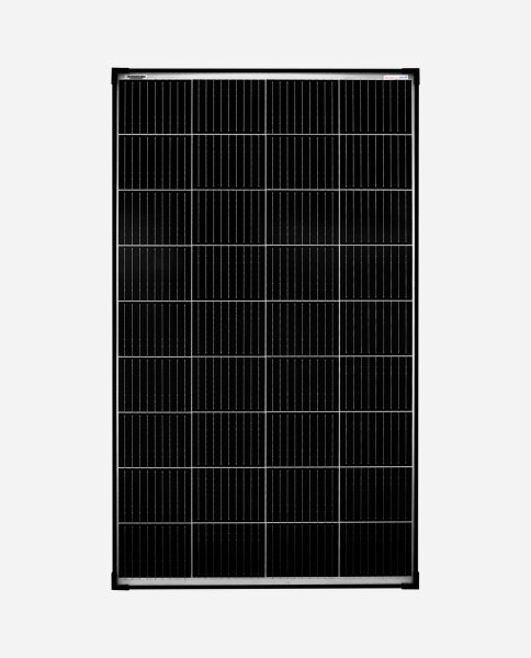 enjoysolar&reg; Monokristallines Solarmodul 150W 12V (Schwarzer Rahmen)
