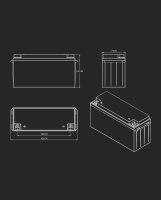 SolarV&reg; Lithium Battery LiFePO4 BMS integrated 12.8V 200Ah