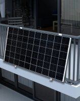 enjoy solar&reg; aluminum PV-mounting for balcony power plant (adjustable)