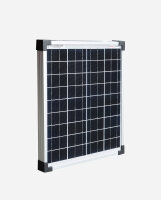enjoysolar&reg; Monokristallines Solarmodul 20W 12V + 2-adriges Solarkabel 1m*1mm&sup2;