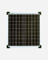 enjoysolar&reg; Monokristallines Solarmodul 20W 12V + 2-adriges Solarkabel 1m*1mm&sup2;