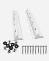 enjoysolar&reg; ABS Solar panel side mounting brackets 550mm 680mm, white/black