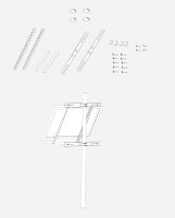 enjoysolar&reg; Alu Masthalterung f&uuml;r Einzelpanel 100-680mm inkl.aller Schrauben und Muttern - (0% Mwst)