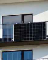 enjoy solar&reg; Aluminium PV-Halterung f&uuml;r Balkonkraftwerk - (0% Mwst)