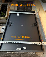 enjoysolar&reg; aluminum PV-mounting for balcony power plant adjusable - (0% Mwst)