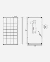 enjoysolar&reg; Monokristallines Solarmodul 150W 12V