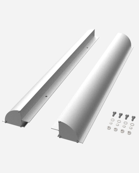enjoysolar&reg; Aluminium Solarmodul Halterung mit vorgebohrten L&ouml;chern f&uuml;r Wohnmobil 670mm Silber