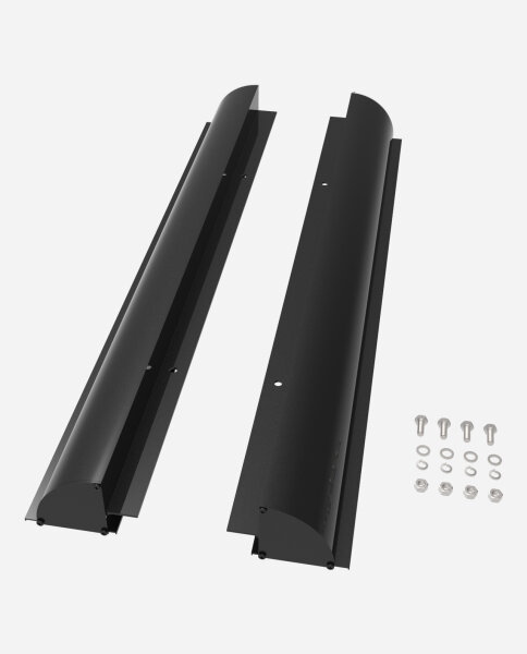 enjoysolar&reg; Aluminium Solarmodul Halterung mit vorgebohrten L&ouml;chern f&uuml;r Wohnmobil 670mm Schwarz