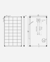 enjoy solar&reg;PERC Monokristallines Solarmodul, 182mm Solarzellen , 10Busbars, 210W 12V