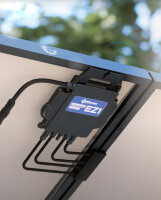 Balcony PV Anlage 800W_APsystems&reg; EZ1-M 800 +&nbsp;JA Solar&reg; 440W Solarpanel + 5m Cable  Betteri&reg; to Schuko Socket + Alu PV mounting vertical