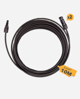 HISkon&reg; 6mm&sup2; Verl&auml;ngerungskabel MC4 auf MC4 Stecker 1m/2m/3m/5m/8m/10m