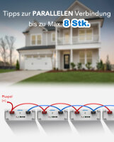 EPEVER&reg; Lithium Batterie LiFePO4 Batterien 48V/51,2V 100Ah/205Ah - BMS integriert, A-Klasse LiFePO4-Zellen, Batteriegestell-Montage  - (0% Mwst)