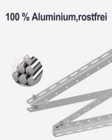 enjoy solar&reg; Dreiecke Aluminium - verstellbare Halterung Neigungswinkel 22&deg;-40&deg; f&uuml;r Solarpanel | inkl. Schrauben und Muttern
