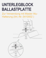 enjoy solar&reg; Ballastplatten-Montagesystem &ndash; Flachdach-Befestigung f&uuml;r Solarmodule ohne Dachdurchdringung | inkl. Schrauben und Muttern  - (0% Mwst)