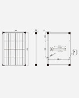 enjoysolar&reg; Monokristallines Solarmodul 50W 12V