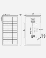 enjoysolar&reg; Monokristallines Solarmodul 30W 12V