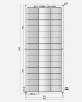 enjoy solar &reg; ETFE Marine Semiflexibles Solarmodul 182*182mm 10 Busbars PERC Zellen, 150W /12V - (0% Mwst)