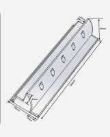 enjoysolar&reg; ABS Solar panel side mounting brackets 550mm, white
