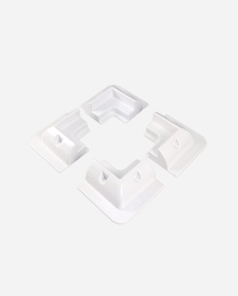 enjoysolar&reg; ABS Solar panel corner brackets - Set of 4, white