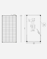 enjoysolar&reg;Monocrystalline  Solar panel 150W 36V