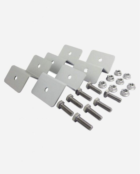 enjoysolar&reg; 4 St&uuml;ck Aluminium Solarmodulhalterung Z-Halter Serie